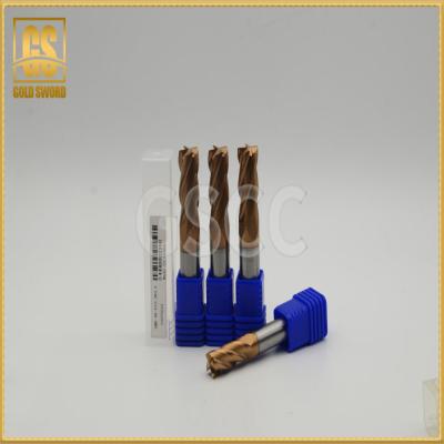 China Standard Size Carbide End Mill 4 Flutes Unequal Helix Flat Type for sale