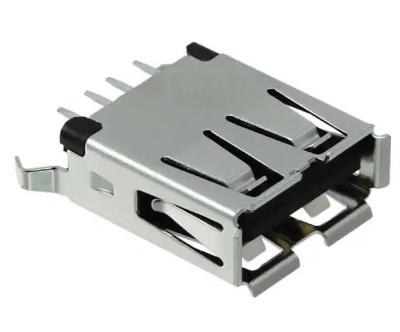 China 1734366-1 USB-A (USB TYPE-A) USB 2.0 Receptacle Connector 4 Position Through Hole for sale