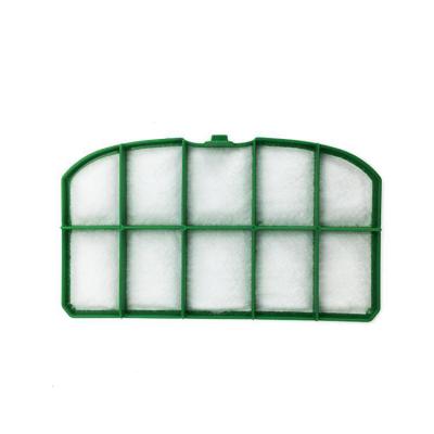 China Green White 165*95mm 9mm Cotton Vacuum Cleaner Dust Filter for sale