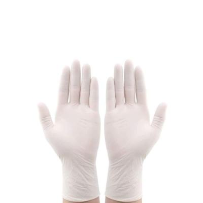 China Blue White Disposable Nitrile Examination Gloves Multi Size For Food Handling for sale