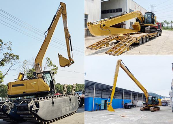 Quality 18m Long Reach Excavator Boom Heavy Equipment Long Arm For Cleaning Riverbed for sale