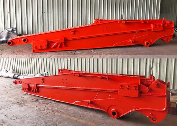 Quality 12M 10M Telescopic Digger Sliding Boom Arm , Q355B Excavator attachments for sale