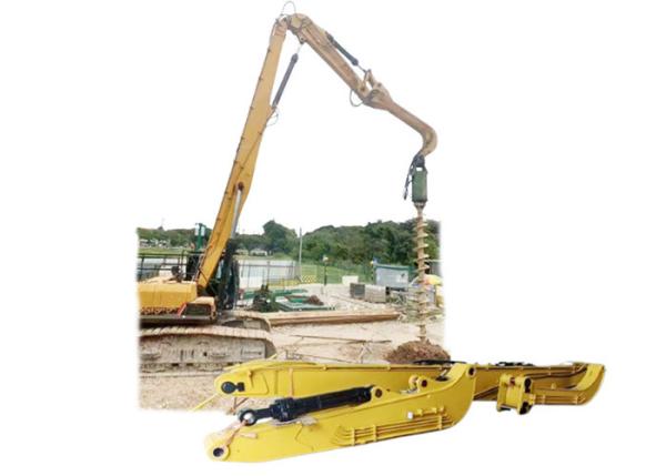 Quality 16m 18m 19m Excavator Piling Boom And Arm Pile Driver Attachment High Strength for sale