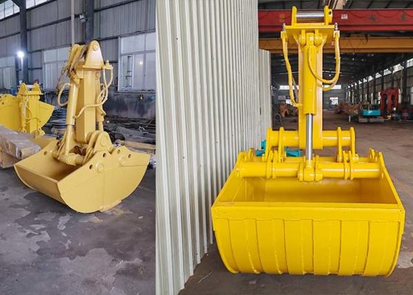 Quality Hydraulic Excavator Telescopic Dipper Arm 25m 30m 32m With Clamshell Bucket for sale