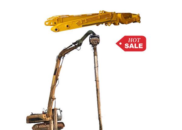 Quality 13.5m Hydraulic Excavator 20-85 Ton Pile Driver Arm With Heavy Duty Welding for sale