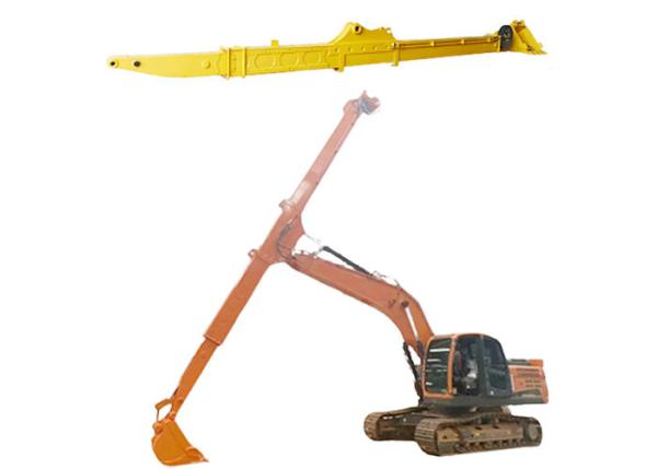 Quality 14M 15M Excavator Long Reach Boom , Clamshell Telescopic Arm Robust structure for sale