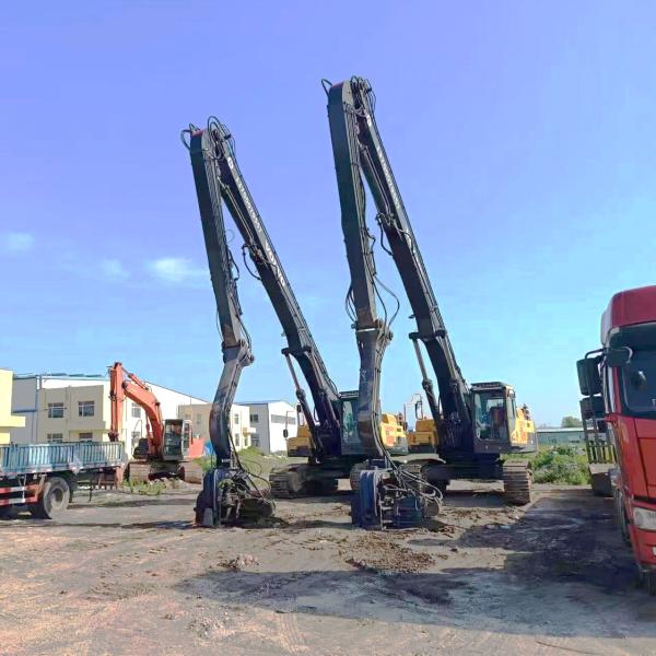 Quality Excavator long reach Vibrating Pile Driving Arm For Construction Piling Solutions for sale