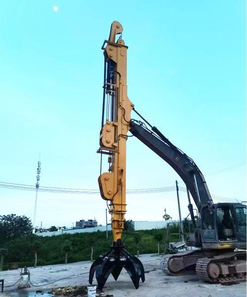 Quality Heavy Duty Excavator Extendable Arm , Long Reach Telescopic Boom For Digging for sale