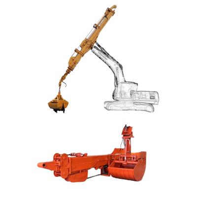 Quality Three Section Excavator Telescopic Boom Arm For Heavy Machinery Deep Excavation for sale