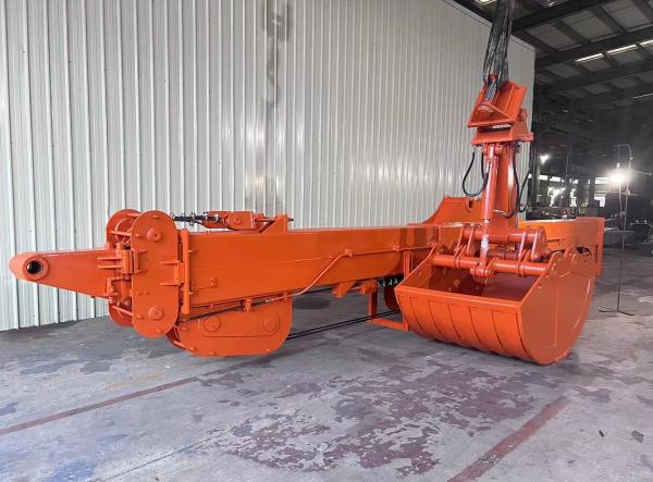 Quality Three Section Excavator Telescopic Boom Arm For Heavy Machinery Deep Excavation for sale