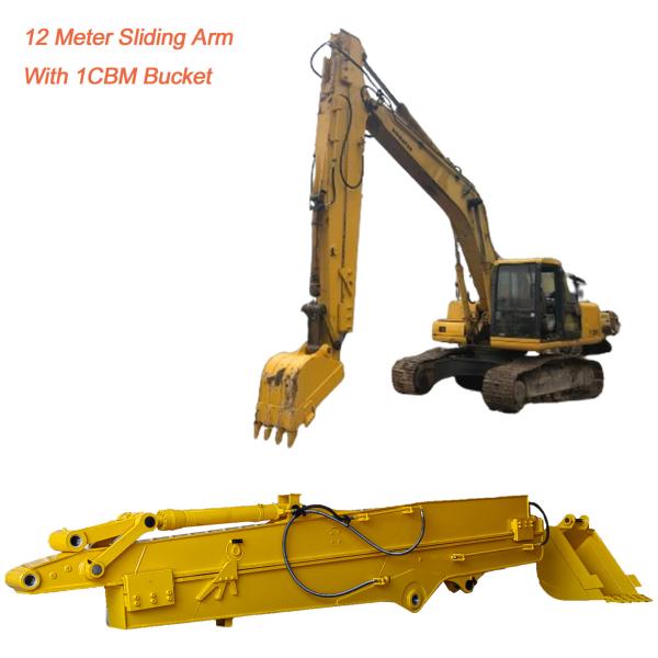 Quality Q355B Excavator Telescopic Boom Sliding Arm For SH210 SH260 Komatsu PC350 for sale