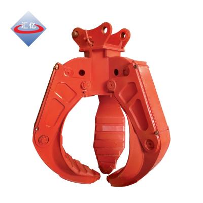China Cylinder 3 Claws Log Grapple For Excavator 4000kg Hydraulic Rock Grab For Excavators for sale