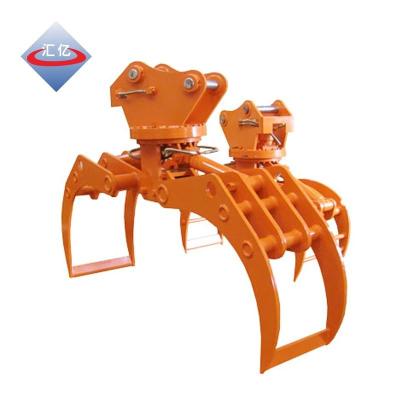 China HARDOX 500 Rotatable Tractor Log Grab Hydraulic Grabs For Excavators ISO9001 for sale