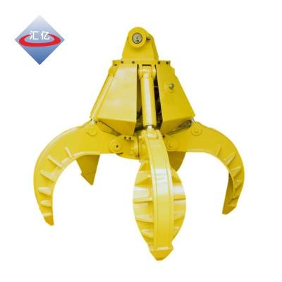 China 50T Mini Excavator Grapple Bucket NM360 Maximized Grapping Capacity for sale