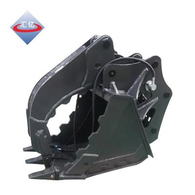 China Flexible 16MN Excavator Ditching Bucket NM400 Hydraulic Thumb Grab for sale