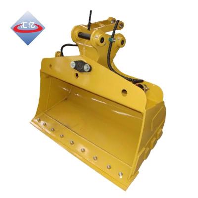 China 45T Excavator Cleanup Bucket Sloping Grading Tilting Ditching Bucket for sale