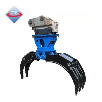 China 50t Log Wood Excavator Grapple 203kN High Efficiency Multi purpose for sale