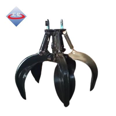China 50T Waste Steel Rotating Grabs Excavator Q345b Hydraulic Rock Grab for sale
