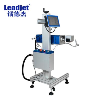 China Leadjet Fly Laser Marking Machine , Laser Batch Coding Machine 30W With EZCAD Software for sale