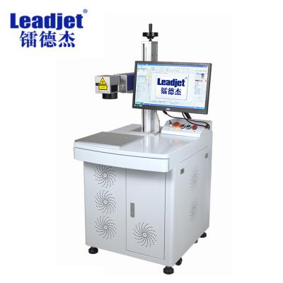 China Codificador Desktop do laser dos produtos da fibra de Leadjet 50W com sistema mais fácil da operação do computador à venda