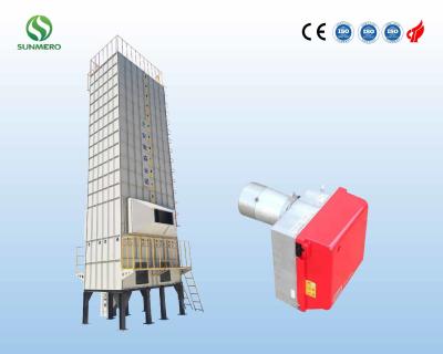 China High Capacity 15 Tonnes Cross Flow Grain Dryer With Rice Husk Furnace for sale