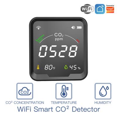 China CO2 WiFis Tuya Smart Detektor 3 in 1 Kohlendioxyd-Detektor-Luft-Qualitäts-Monitor-Temperatur-Feuchtigkeits-Luft-Prüfvorrichtung für CO2 zu verkaufen