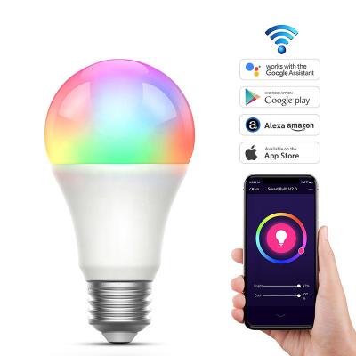 China Home Stepless Dimmable Voice Wifi Smart Light Bulb 80ra for sale
