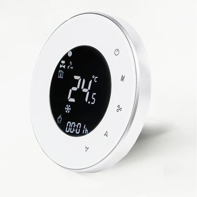 China Home Backlight Circular AC Touch Screen Smart Wireless Thermostat Remote Control for sale
