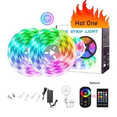 China 32.8ft RGB Smart LED Light Strip Music Sync Color Changing LED Strip Lights 7.2W/M for sale