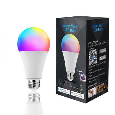 Chine Ampoule de Tuya Alexa 10W E27 E26 B22 Dimmable Smart Wifi LED RVB + blanc à vendre