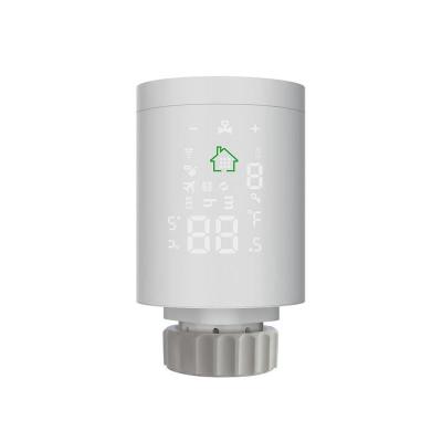 China Tuya ZigBee3.0 WiFi Smart TRV Programmable Thermostat Heater Temperature Controller for sale