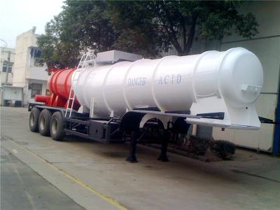 China 3 Axle V Shape Heavy Duty Semi Trailers  19M3 20M3 21M3 For Sulfuric Acid for sale