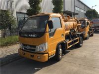 China Camión de la succión de las aguas residuales de los árboles 5m3 del remolque 2 del camión de petrolero de Forland 4x2 5000L en venta