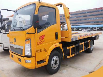 중국 4X2 작은 평상형 트레일러 견인 트럭 3 톤 2 차축 찬성되는 Sinotruk HOWO CCC를 위한 6개의 바퀴 판매용