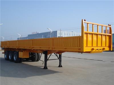 China 40ft 3 Axle Heavy Duty Semi Trailers 45 Tons 50 Tons Dropside Drop Wall Side Semi Trailer for sale