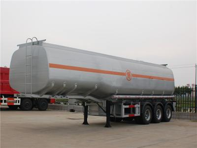 China Carbon Steel Fuel Tanker Semi Trailer 3 Axle 42000L 42M3 42cbm Oil Tank Trailer for sale
