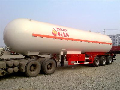 China Reboque resistente de 3 eixos semi/50000 litros do LPG do tanque reboque 50M3 semi 56000 litros 25 toneladas à venda