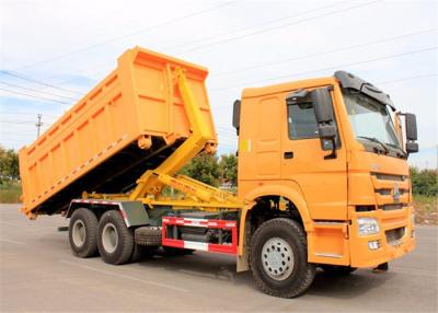 China Right Hand Drive HOWO 6X4 Hook Lift Garbage Truck 15t 20t Refuse Compactor Truck for sale