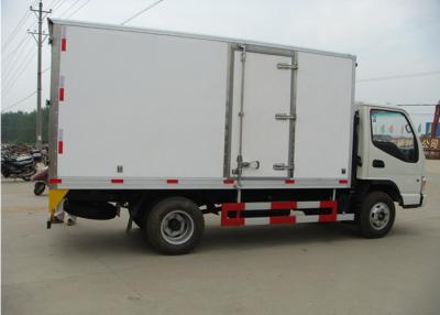 China 5 Tons Refrigerated Box Truck Freezer Van Body Fiberglass Inner And Outer Wall for sale