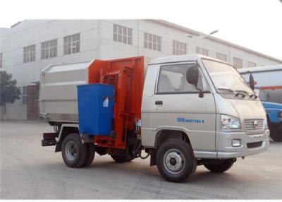 Chine FOTON 4X2 2000 litres de petit camion à ordures de décharge, 6 mini camion à ordures des roues 2cbm à vendre