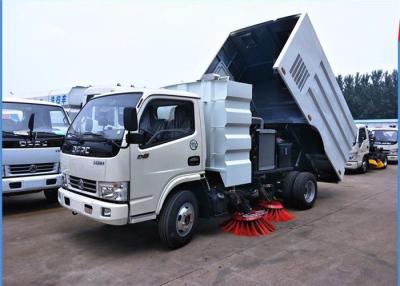 China Dongfeng 4x2 Road Sweeper Truck 4cbm 6 Wheels With Brush Humanized Operation for sale