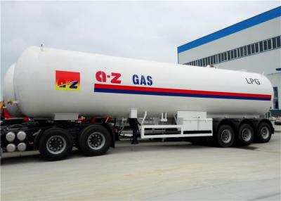 China 3 Axle 50000 L LPG Tank Semi Trailer 50M3 25T 56M3 Volume Customized ISO 9001 Approved for sale