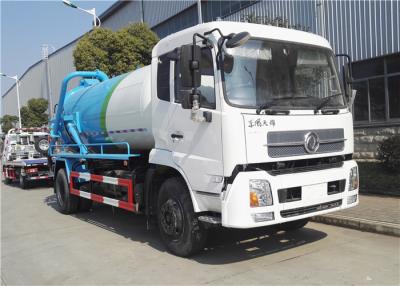 China Vacuum Sewage Tanker Truck , Dongfeng 4x2 6 Wheels Fecal Suction Truck 6000L for sale
