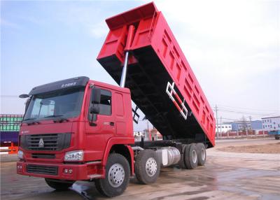China HOWO 8x4 Heavy Duty Dump Trailers , 30 ton 40 Ton 12 Wheeler Dump Truck for sale