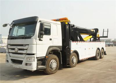 중국 50T 도로 구조차 견인 트럭 12 바퀴 8x4 371hp 50 톤 남겨둔/오른손 드라이브 판매용