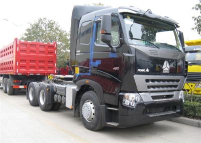 China SINOTRUK HOWO A7 Tractor Head , Heavy Duty 420 HP Prime Mover 6x4 Tractor Head for sale