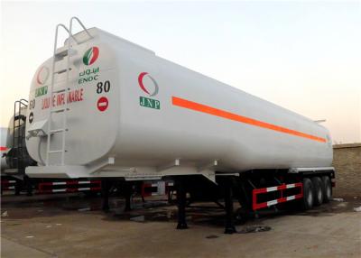 China 60M3 Oil Transport  Tanker Semi Trailer , Fuel Tank Trailer Heavy Duty 3 Axle 60000L for sale