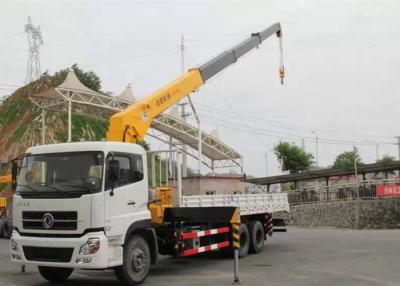 China Dongfeng LHD 6x4 15 Ton Crane Truck , Mobile Crane Truck With Telescopic Boom for sale