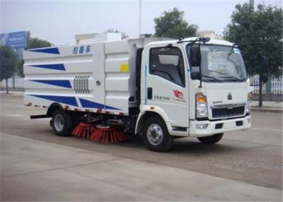 China Euro II RHD 2 Axles Road Sweeper Truck Water Saving Wet Type Street Cleaning Machine for sale