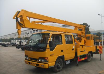 China Light Duty Shear Fork Truck Mounted Aerial Platform 10M - 24M Working Height For ISUZU for sale